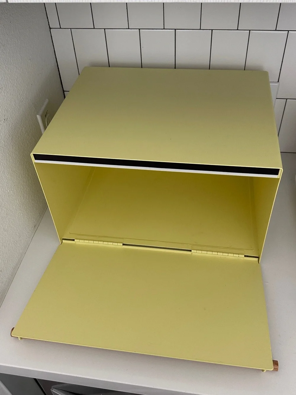 Yamazaki Home Yellow Steel Bread Box